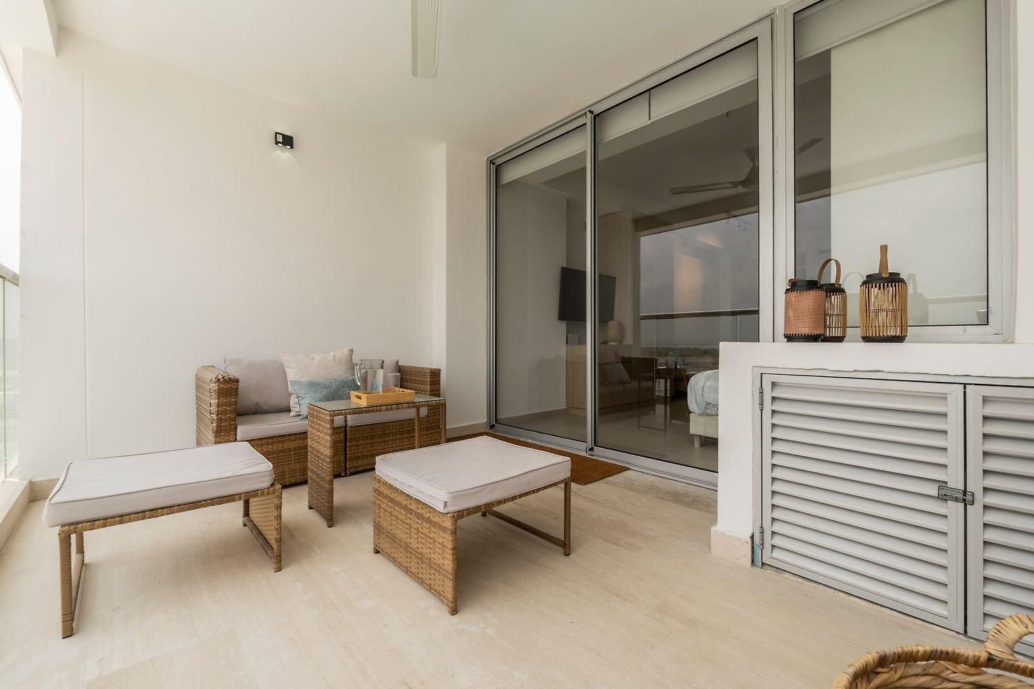 Romántica Con Terraza Lounge Y Vista Panorámica Cb834 Apartamento *