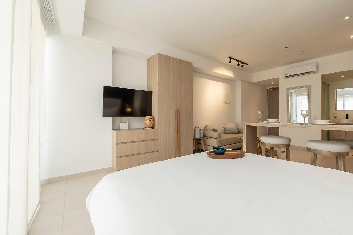 Apartamento Romántica Con Terraza Lounge Y Vista Panorámica Cb834