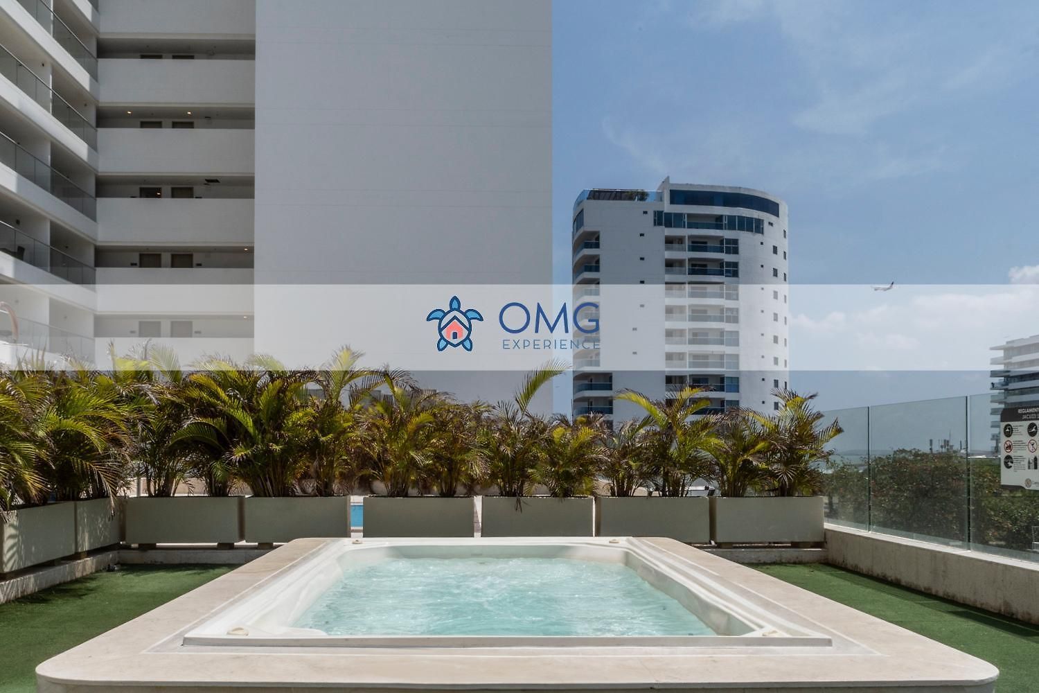 Romántica Con Terraza Lounge Y Vista Panorámica Cb834 * Cartagena